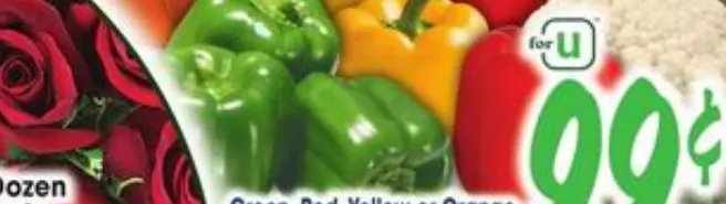 Green, Red, Yellow or Orange Peppers or Cauliflower