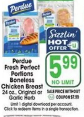 Perdue Fresh Perfect Portions Boneless Chicken Breast