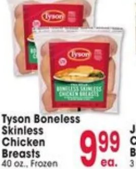 Tyson Boneless Skinless Chicken Breasts