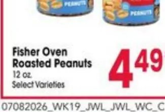 Fisher Oven Roasted Peanuts