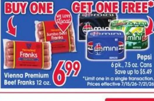 Vienna Premium Beef Franks