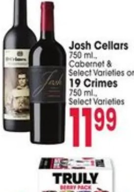 Josh Cellars or 19 Crimes