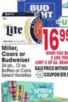 Miller, Coors or Budweiser