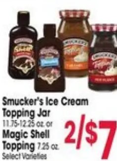 Smucker's Ice Cream Topping Jar