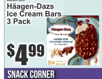 Häagen-Dazs Ice Cream Bars 3 Pack