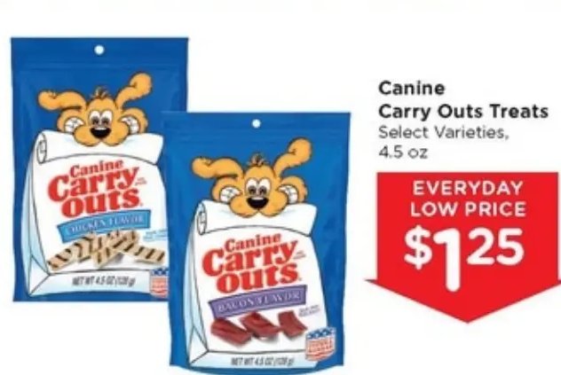 Canine Carry Outs Treats
