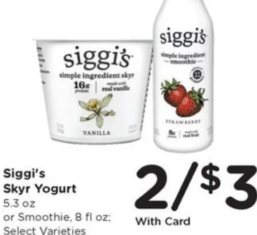 Siggi's Skyr Yogurt