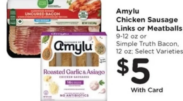 Amylu Chicken Sausage Links or Meatballs