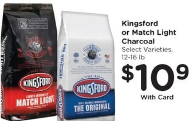 Kingsford or Match Light Charcoal