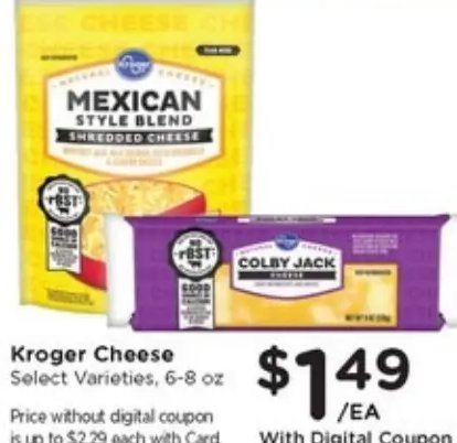 Kroger Cheese