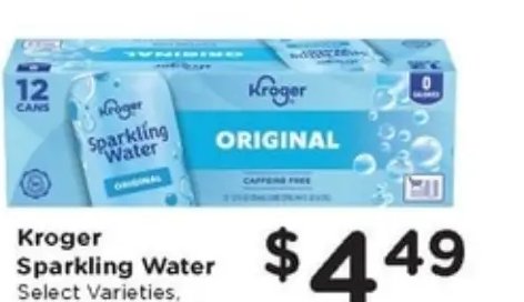Kroger Sparkling Water