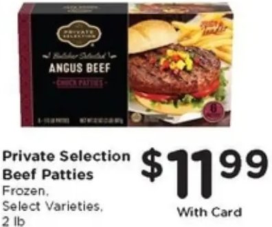 Private Selection Beef Patties