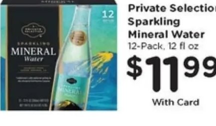 Private Selection Sparkling Mineral Water