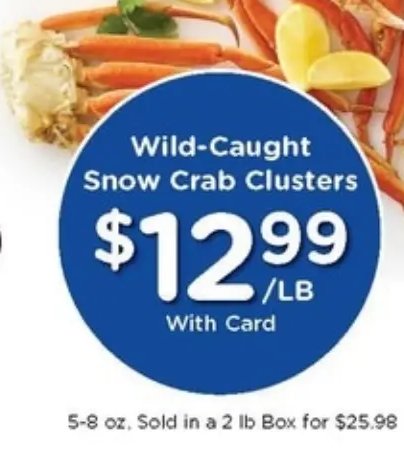 Wild-Caught Snow Crab Clusters