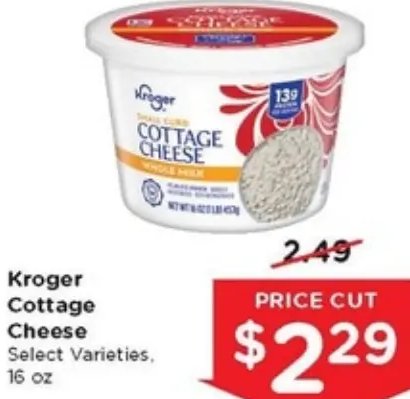 Kroger Cottage Cheese