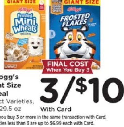 Kellogg's Giant Size Cereal