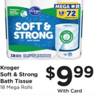 Kroger Soft & Strong Bath Tissue