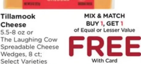 Tillamook Cheese
