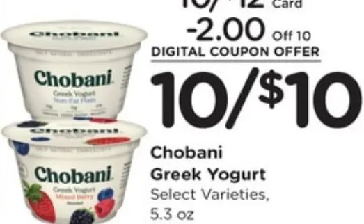 Chobani Greek Yogurt