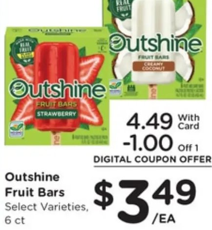 Outshine Fruit Bars