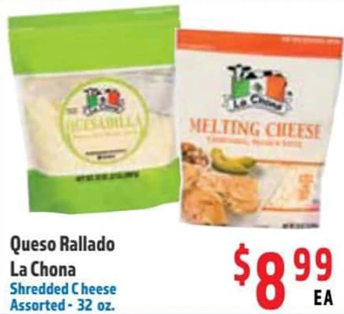 Queso Rallado La Chona