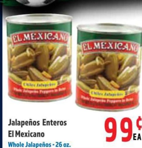 Jalapeños Enteros El Mexicano