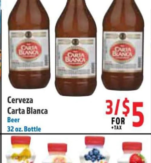Cerveza Carta Blanca