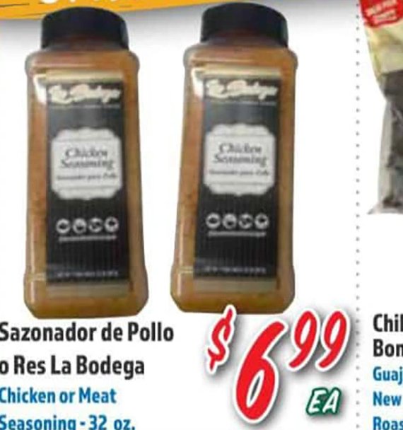 Sazonador de Pollo o Res La Bodega