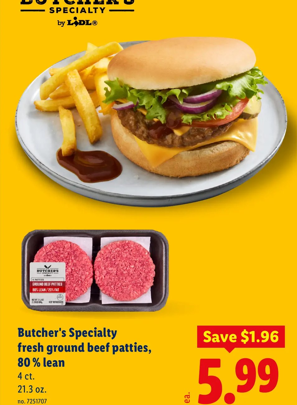 Butcher's Specialty fresh ground beef patties
