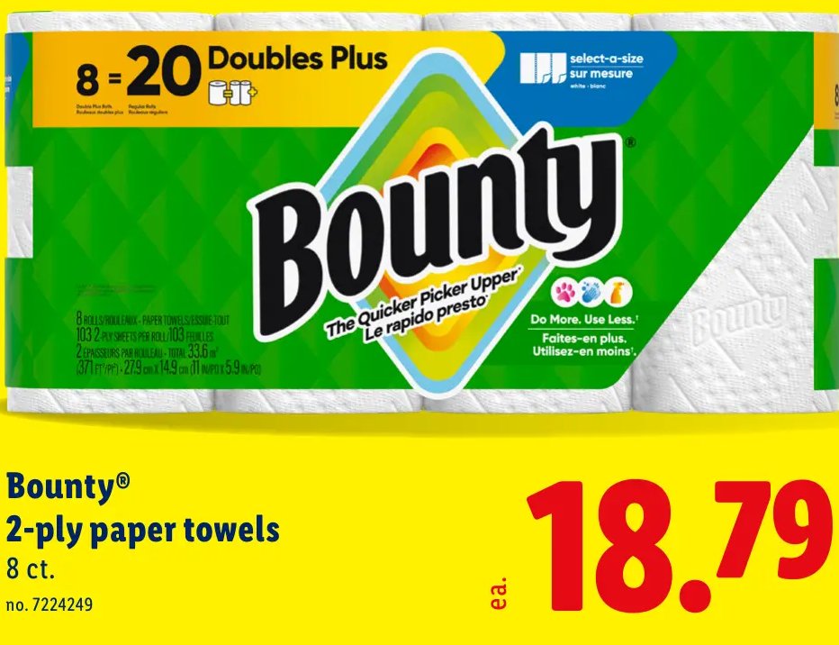 Bounty 2-ply paper towels