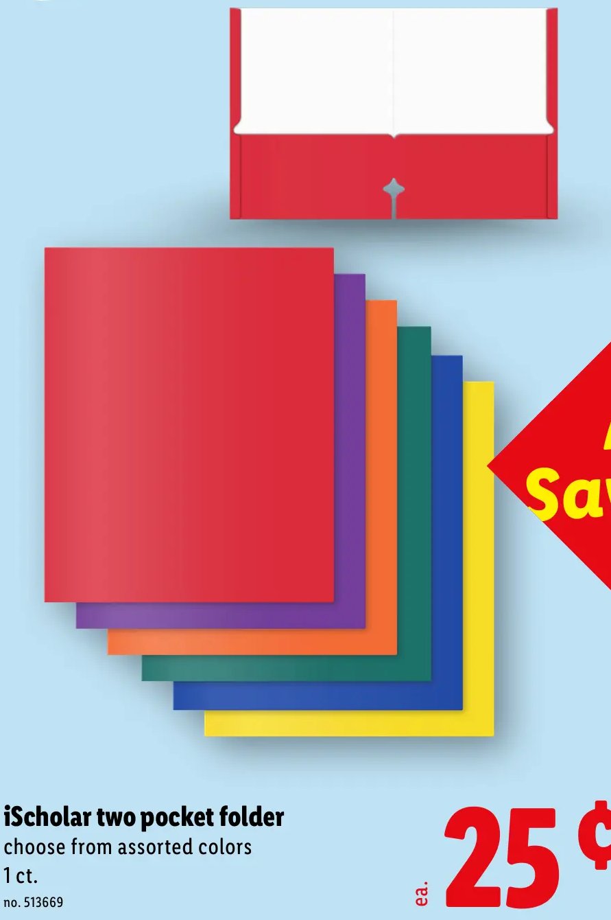 iScholar two pocket folder