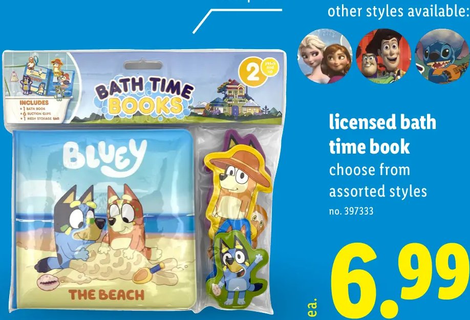 licensed bath time book