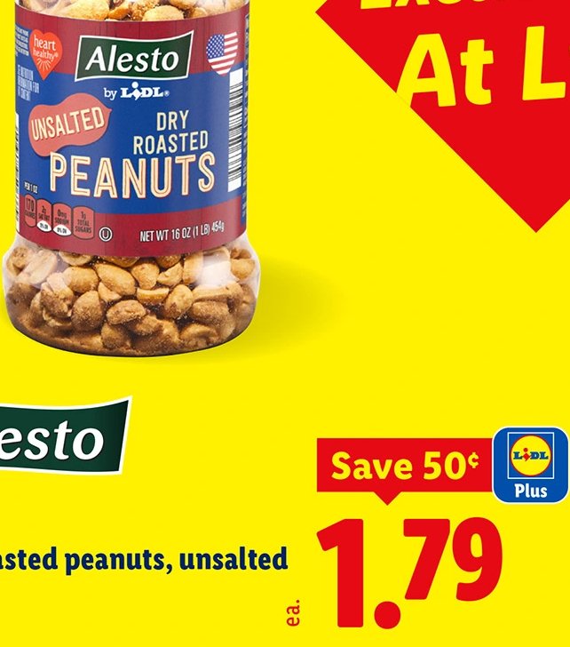 Alesto dry roasted peanuts, unsalted