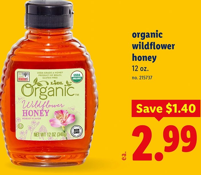 organic wildflower honey