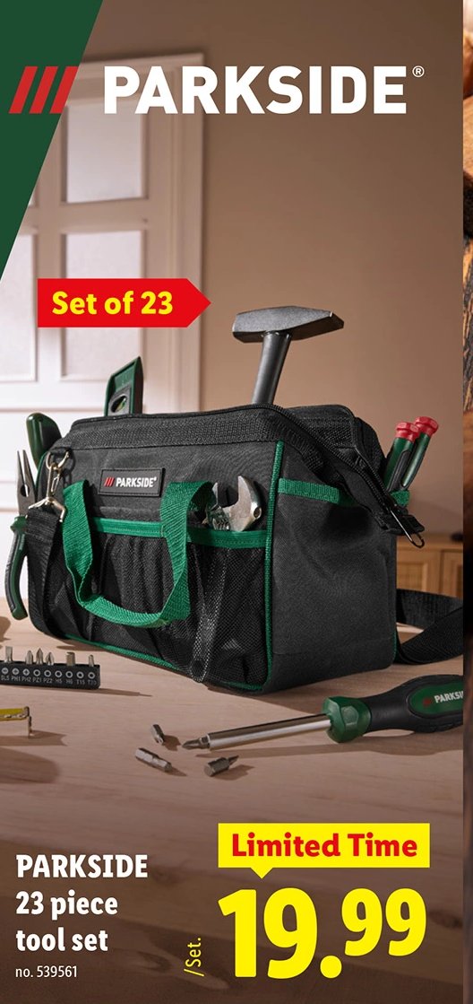 PARKSIDE 23 piece tool set