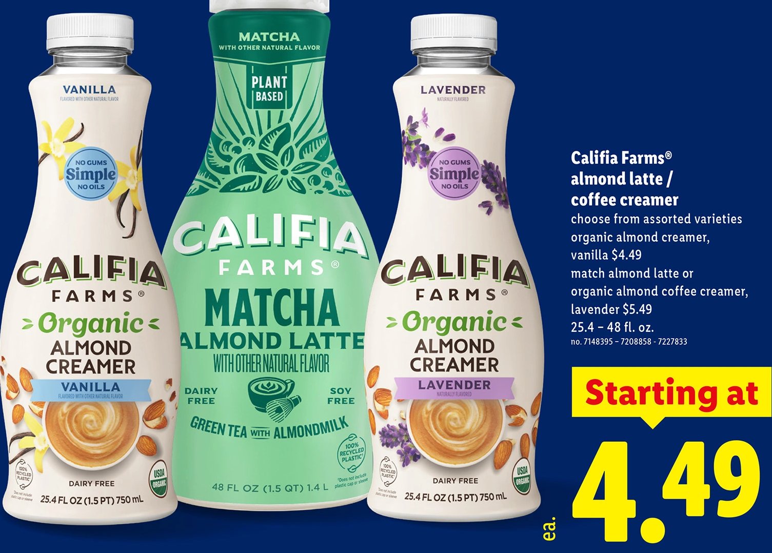 Califia Farms® almond latte / coffee creamer