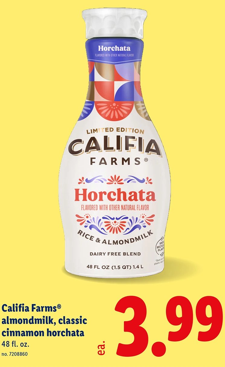 Califia Farms® almondmilk, classic cinnamon horchata