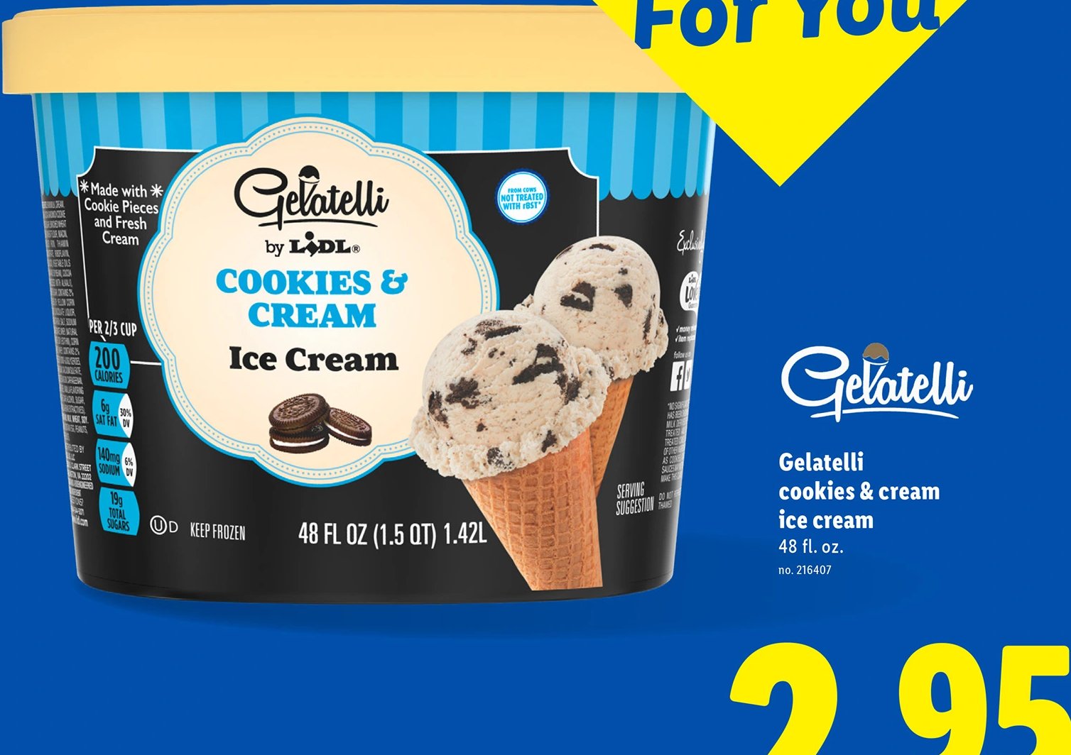Gelatelli cookies & cream ice cream