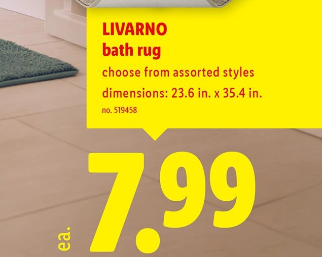 LIVARNO bath rug