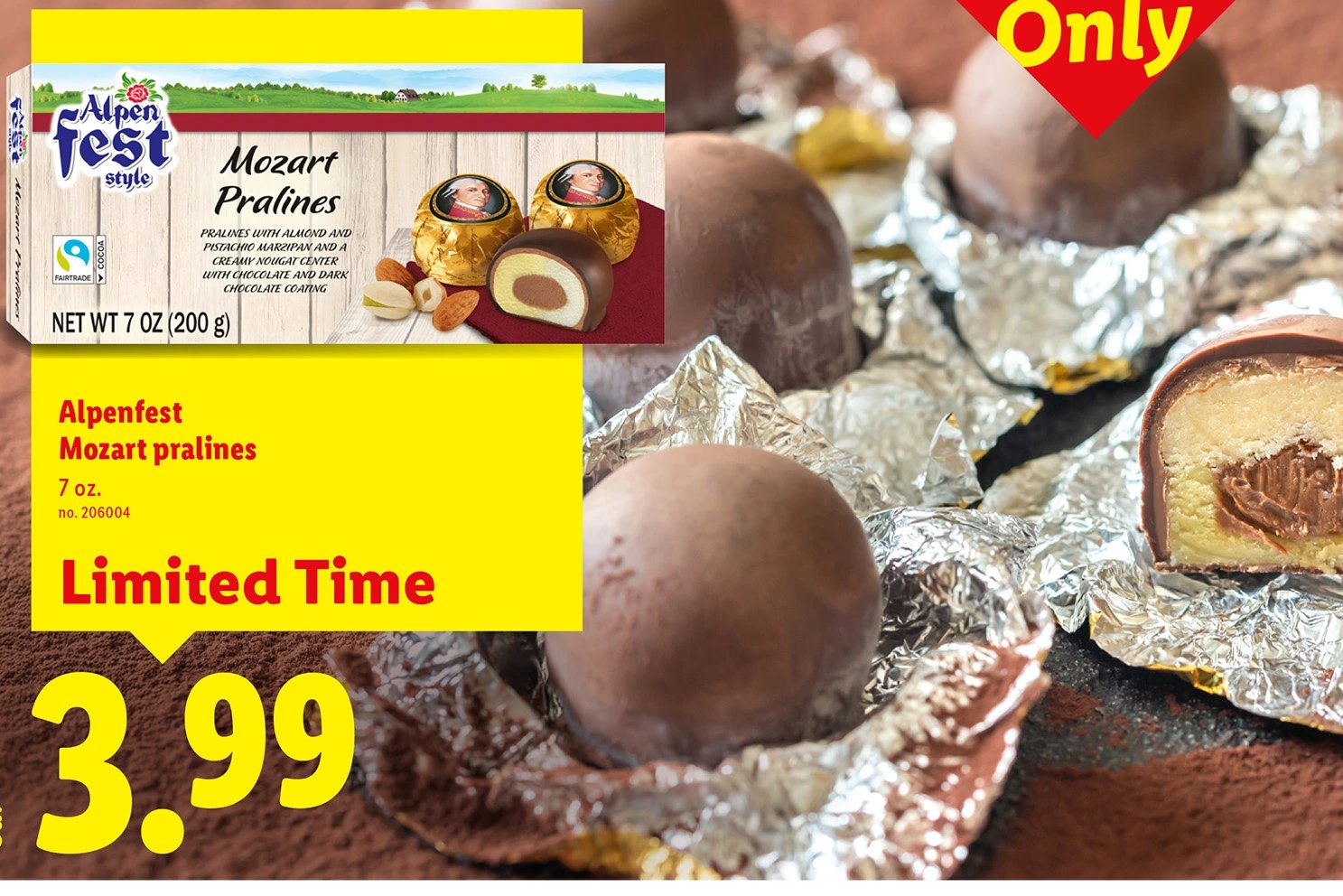 Alpenfest Mozart pralines