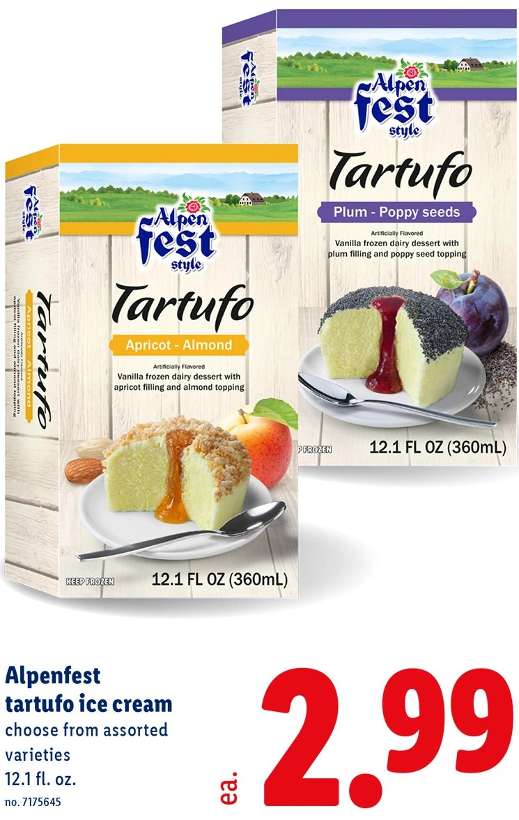 Alpenfest tartufo ice cream