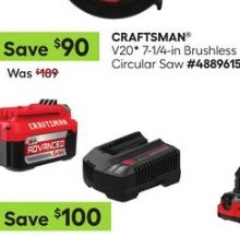 CRAFTSMAN® V20® 7-1/4-in Brushless Circular Saw