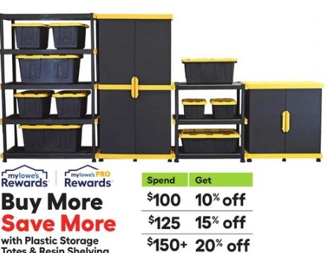 Plastic Storage Totes & Resin Shelving
