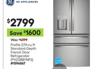 GE Profile 27.9-cu ft Standard-Depth French Door Refrigerator