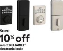 Select RELIABILT® Electronic Locks