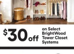 Select BrightWood Tower Closet Systems