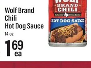 Wolf Brand Chili Hot Dog Sauce
