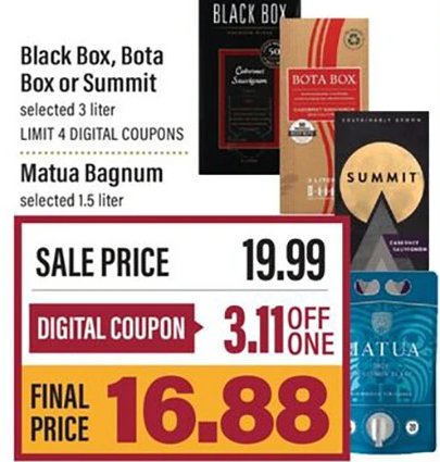 Black Box, Bota Box or Summit / Matua Bagnum