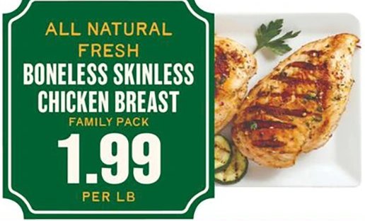 All Natural Fresh Boneless Skinless Chicken Breast