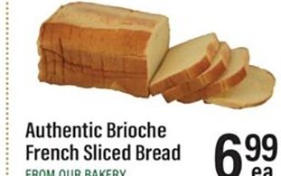Authentic Brioche French Sliced Bread